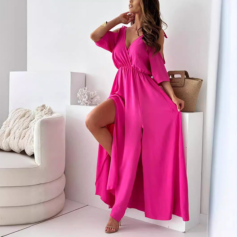 Olivia™ | Rochie maxi elegantă cu șliț