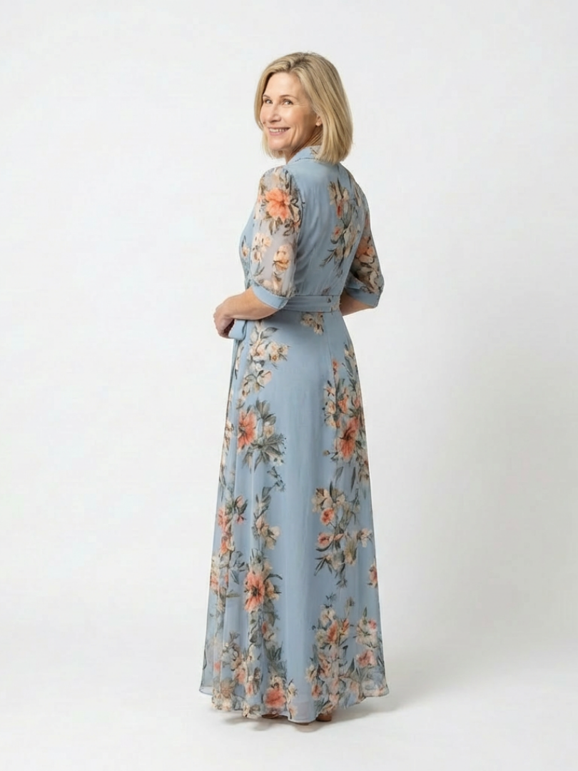Elowen | Rochie maxi cu imprimeu floral