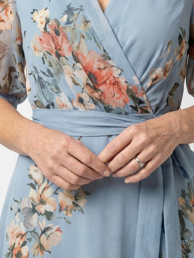Elowen | Rochie maxi cu imprimeu floral