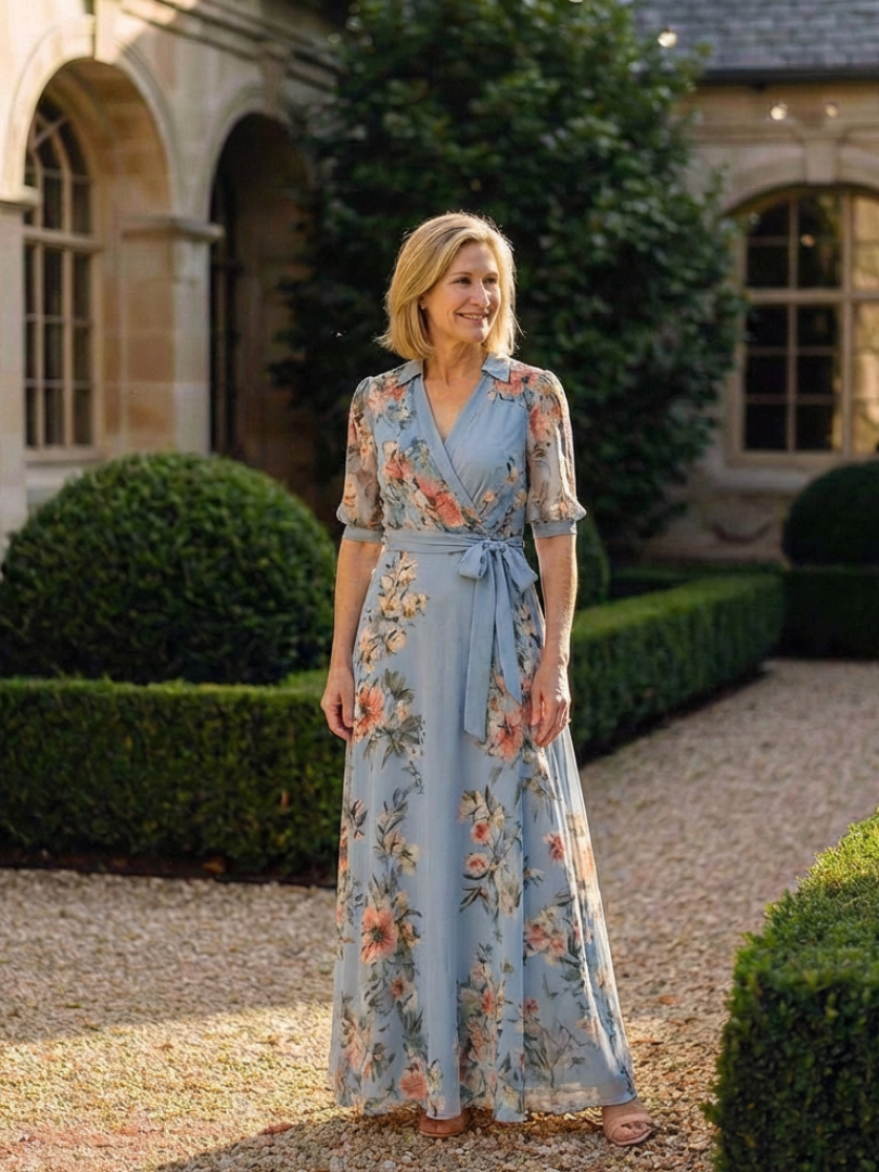 Elowen | Rochie maxi cu imprimeu floral